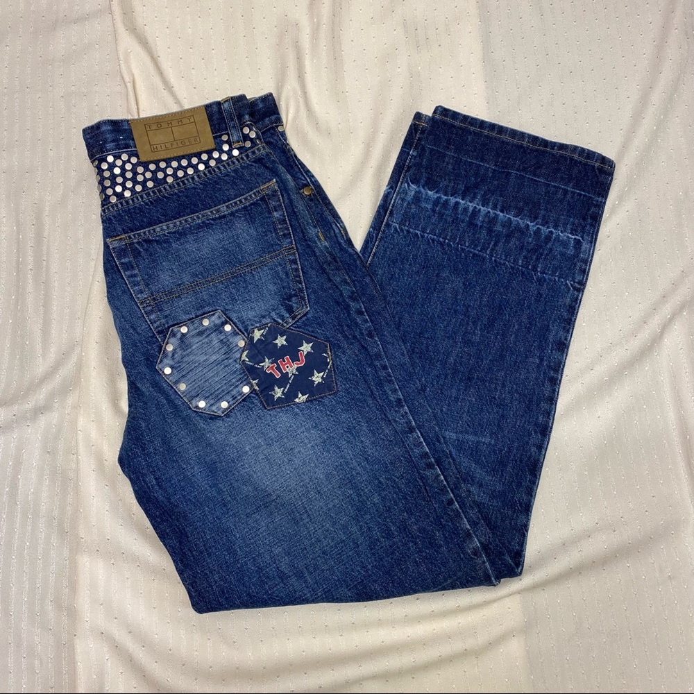VTG 90’s NWT 31x32 Tommy Hilfiger studded 4th of July mens jeans